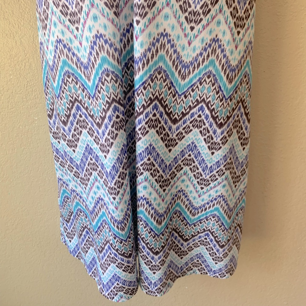 PRANA Chevron Print Blue Purple Golf Tennis Athletic Dress Size XL - Picture 5 of 9